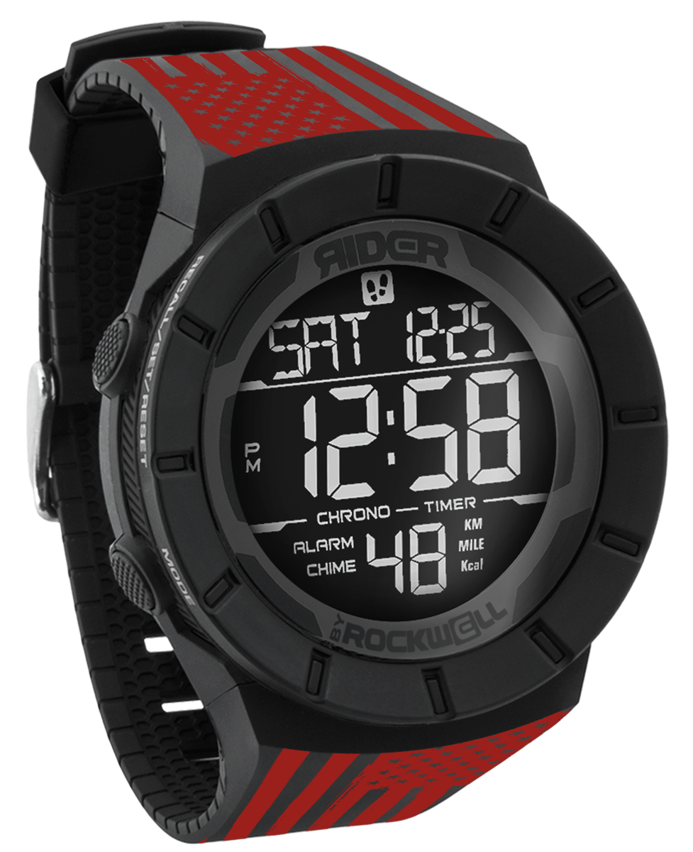 Coliseum Fit™ Assault - Red Edition (Phantom Black) Watch