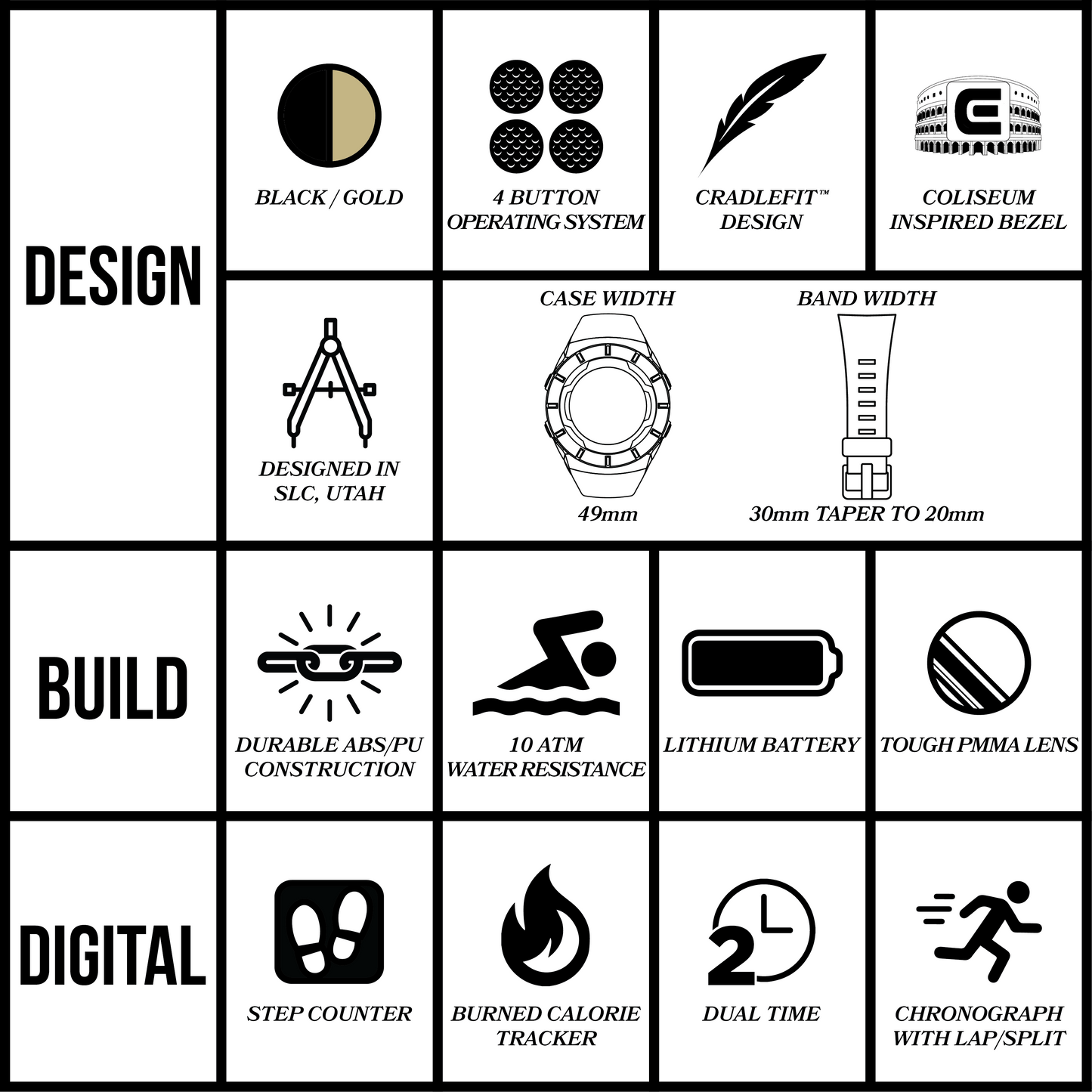 We Fight - Gold/Black Coliseum