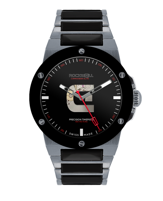 Commander Elite Automatic (Silver/Black Ceramic) Watch