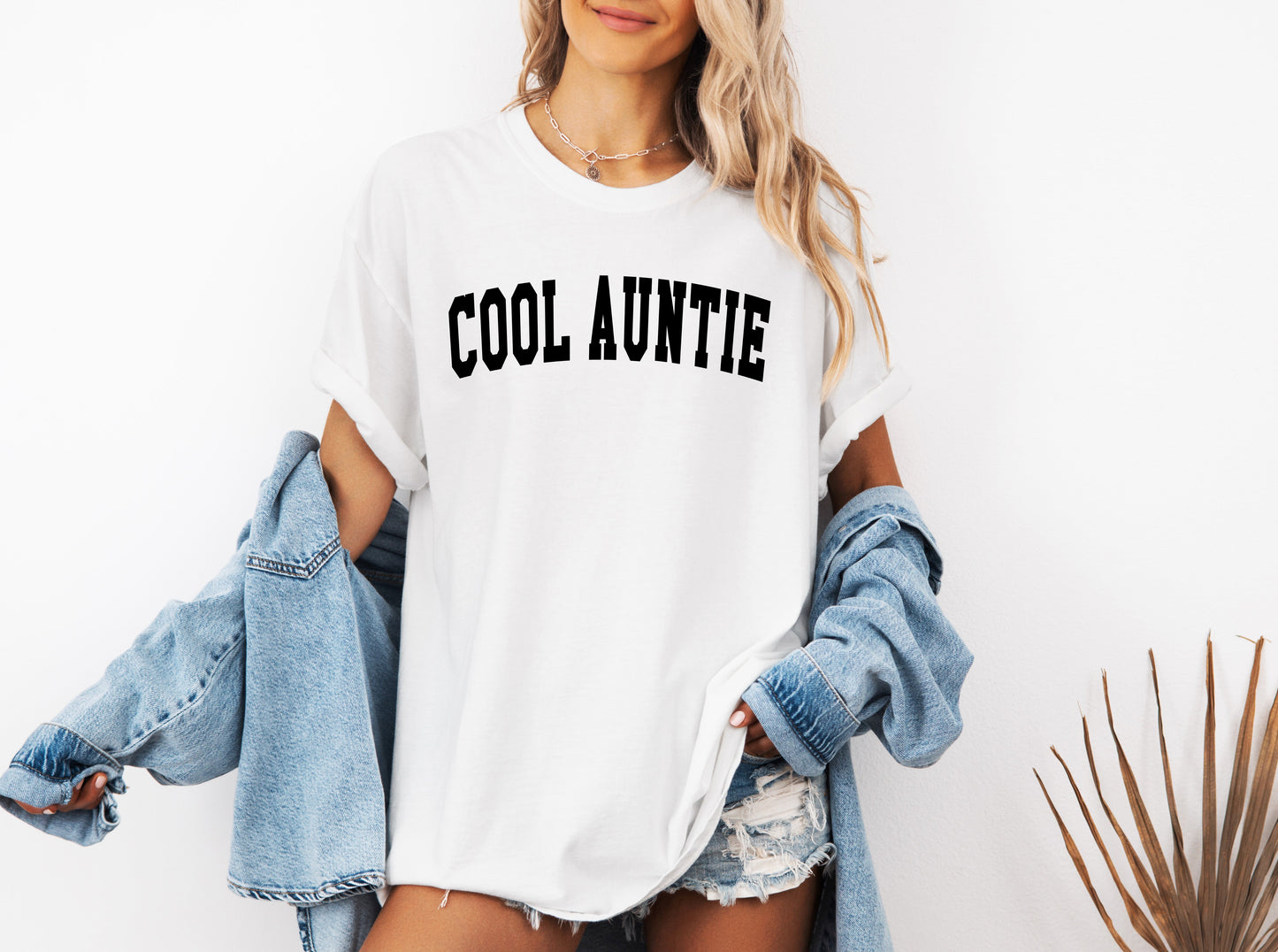 Cool Auntie Comfort Colors Graphic Tees (High School Font)