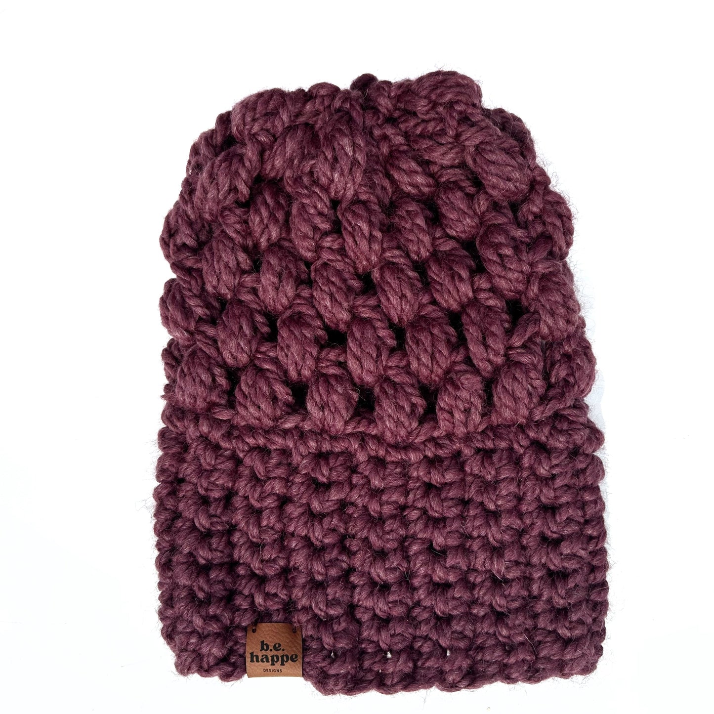 Crochet Slouch Hat | Fig Purple Beanie