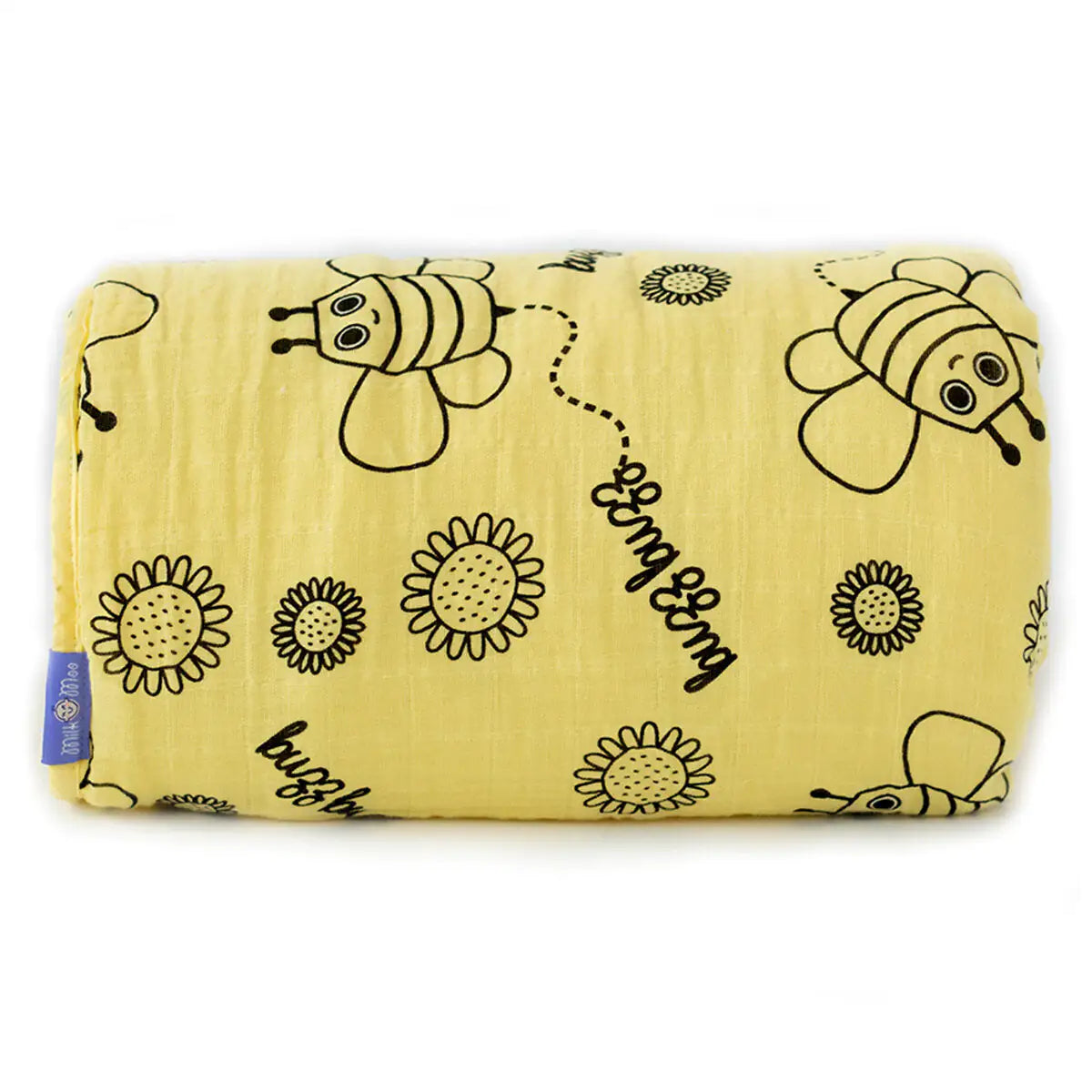 Milk&Moo Buzzy Bee Baby Muslin Fiber Filled Blanket - # BAGE41210014