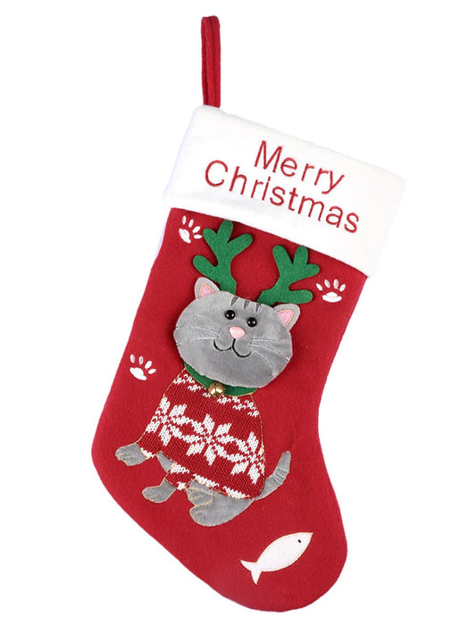 Cute Cat & Dog Christmas Stocking | NCS