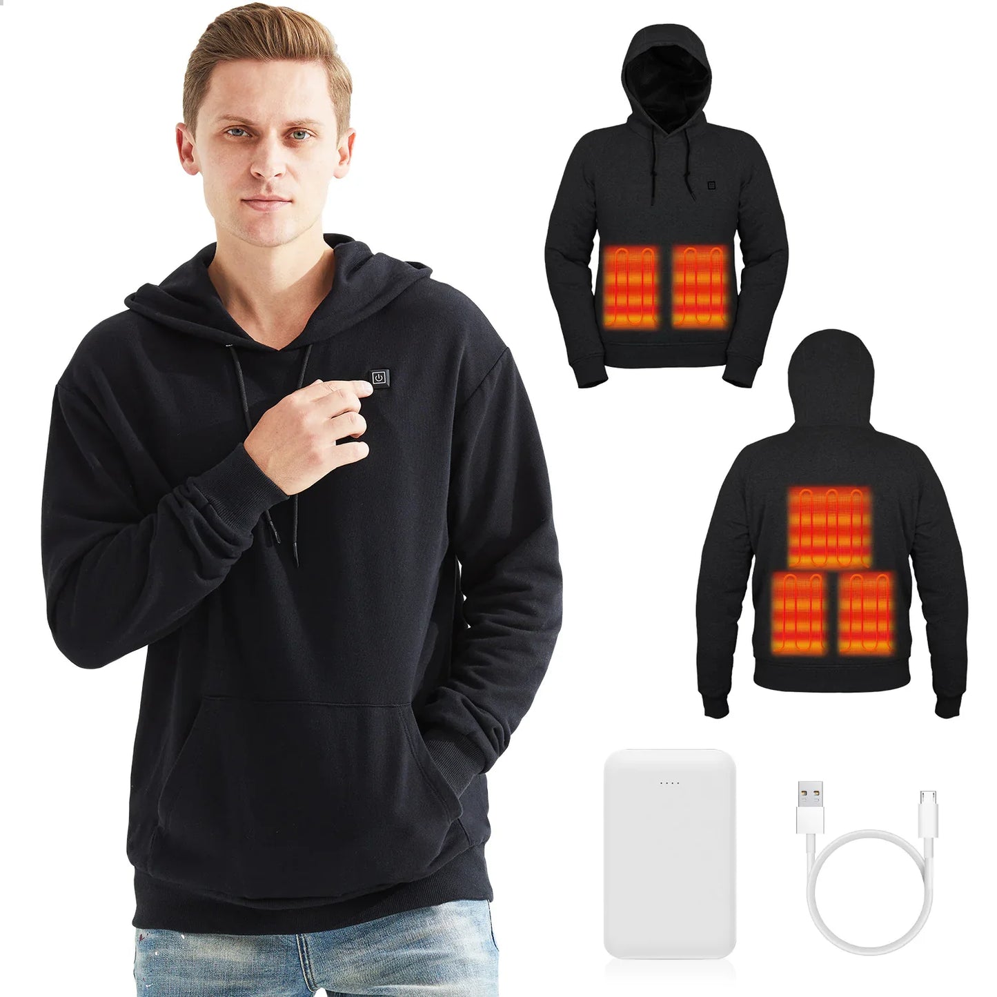 Heated Winter Hoodie - # BOAA13510019