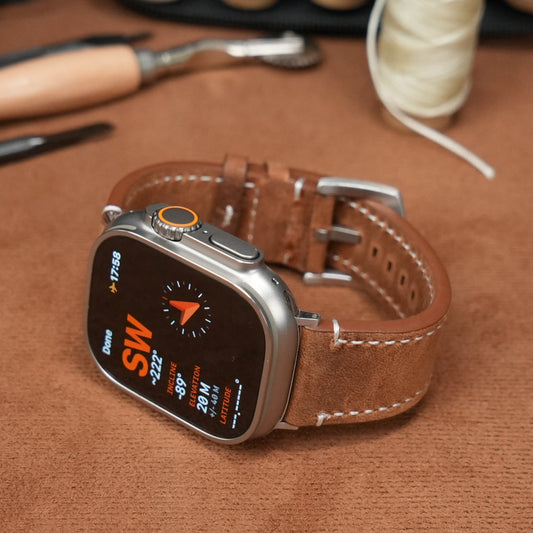 Universal Vintage Leather Band – 20-26mm for Apple Watch & Traditional Watches – Italian Cowhide