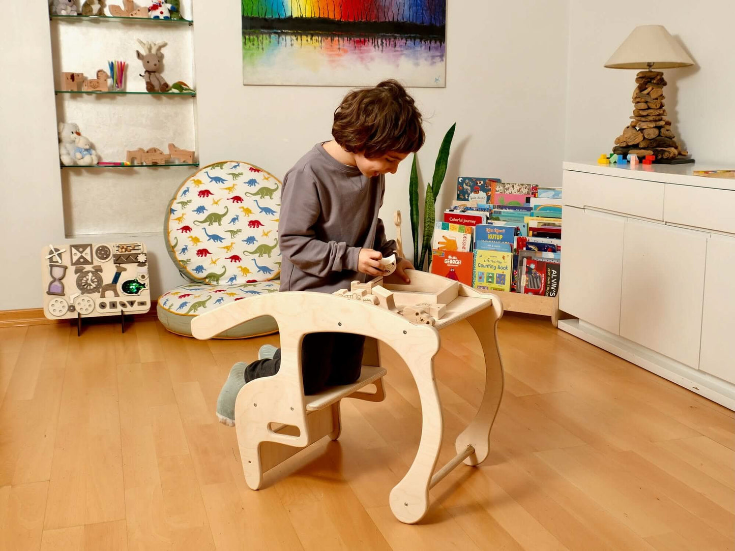 Toddler Rocking Chair and Table Set: Eco-Friendly by Kidodido