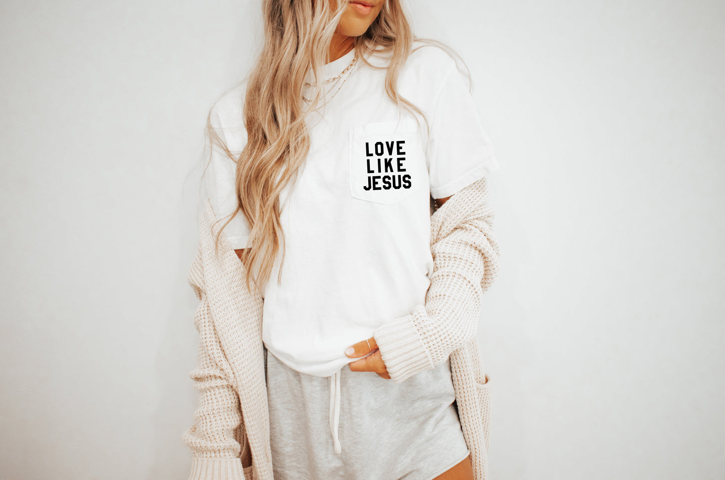 Love like Jesus Comfort Colors Pocket T Shirt | Pro life, Christian shirt