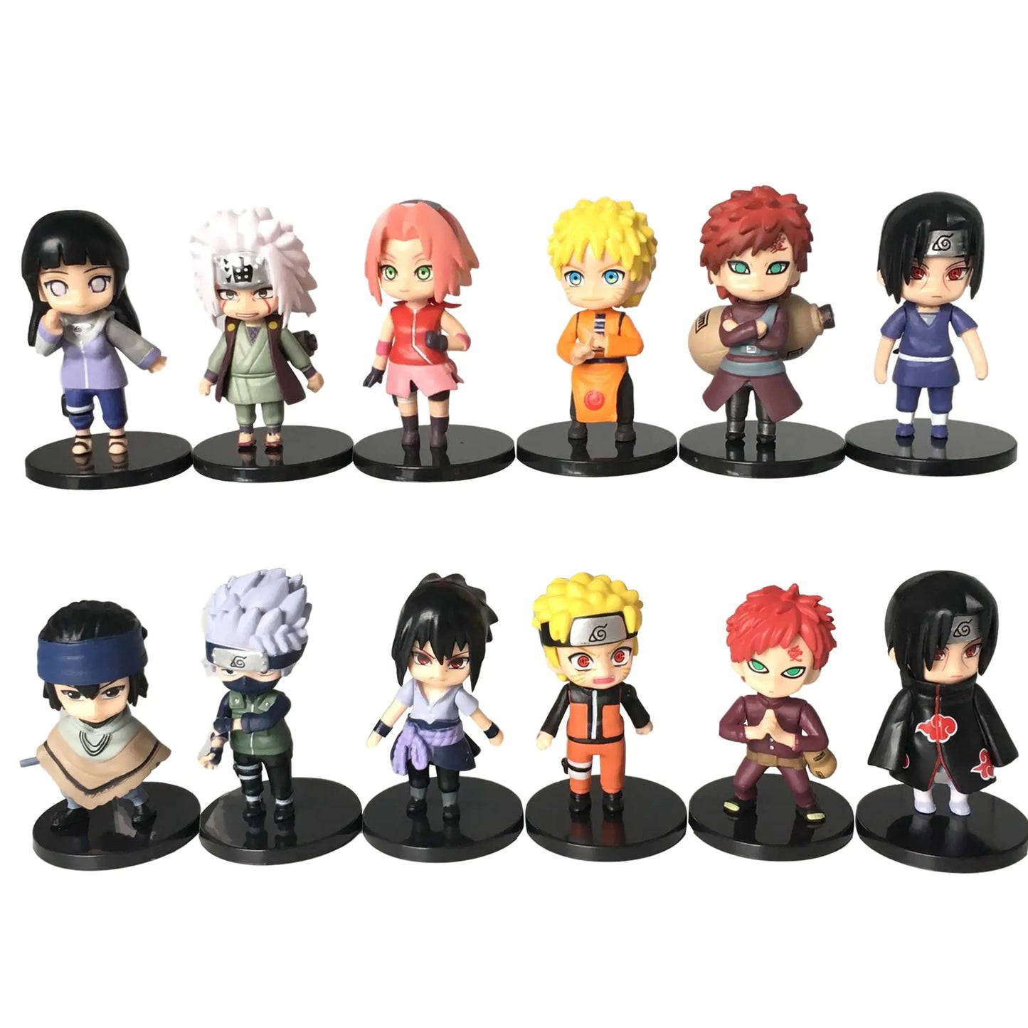 12pcs/set Naruto Anime Shippuden PVC Figures Toys - # BOT&G522610002