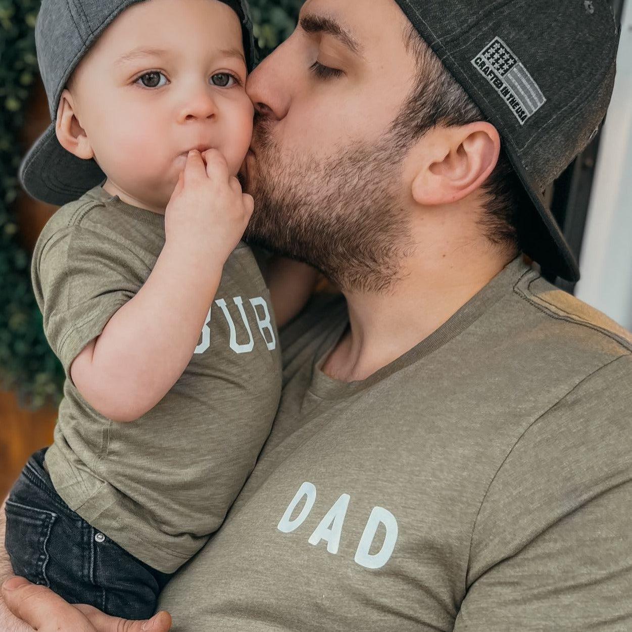 Dad T Shirt | Daddy T shirt, Mother's day matching shirts (Rounded font left corner)