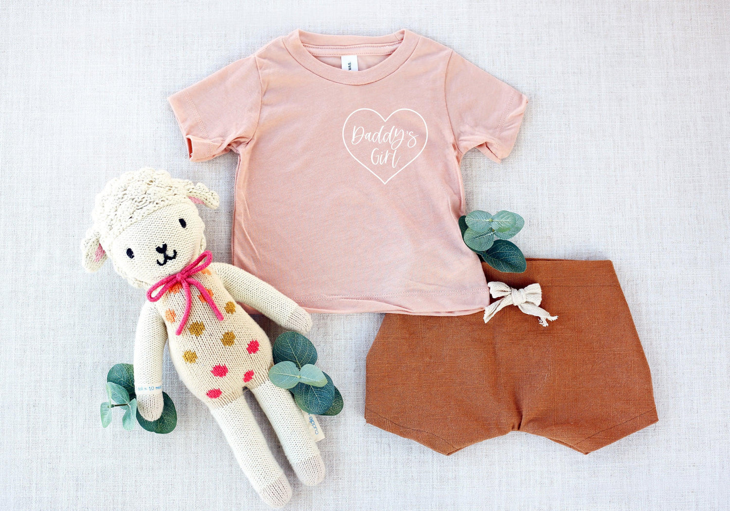 Daddy's Girl Heart Around Baby And Toddler T Shirt