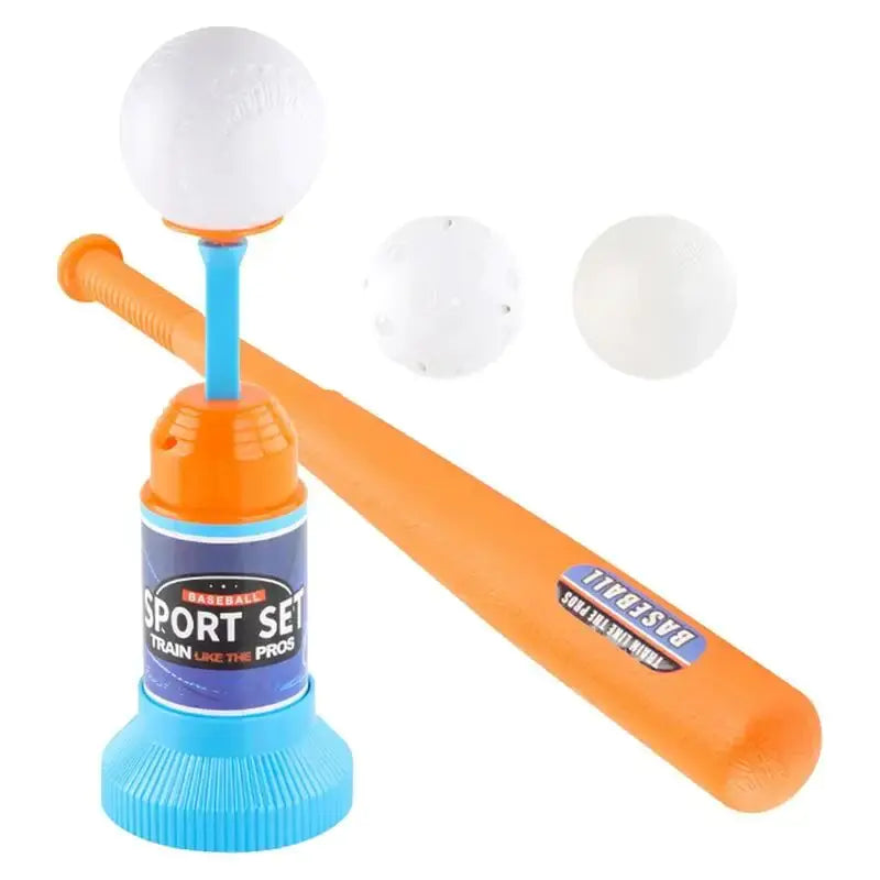 Children&#39;s Baseball Launcher Toy Set Baseball Tees Include 3 Balls Launcher Outdoor Sports Automatic Ball Toys Gifts for Toddler - # BOT&G521510002