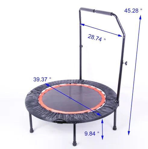 40-Inch Indoor Fitness Trampoline with Safety Pad - # BOT&G33510001