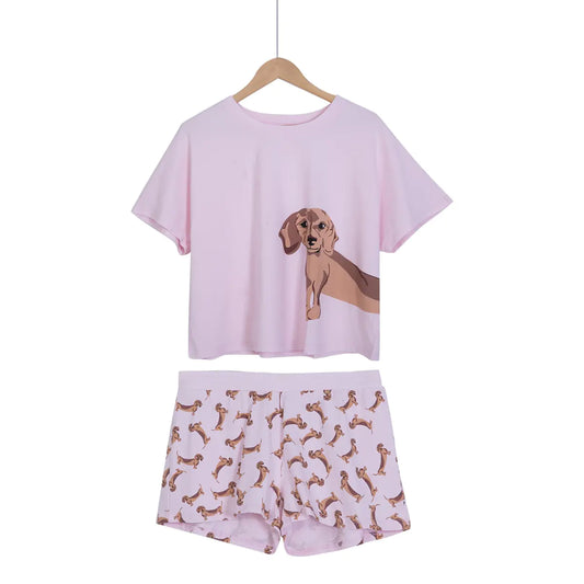 Animal Print Pajama Set - # GIAA23910002-PRG