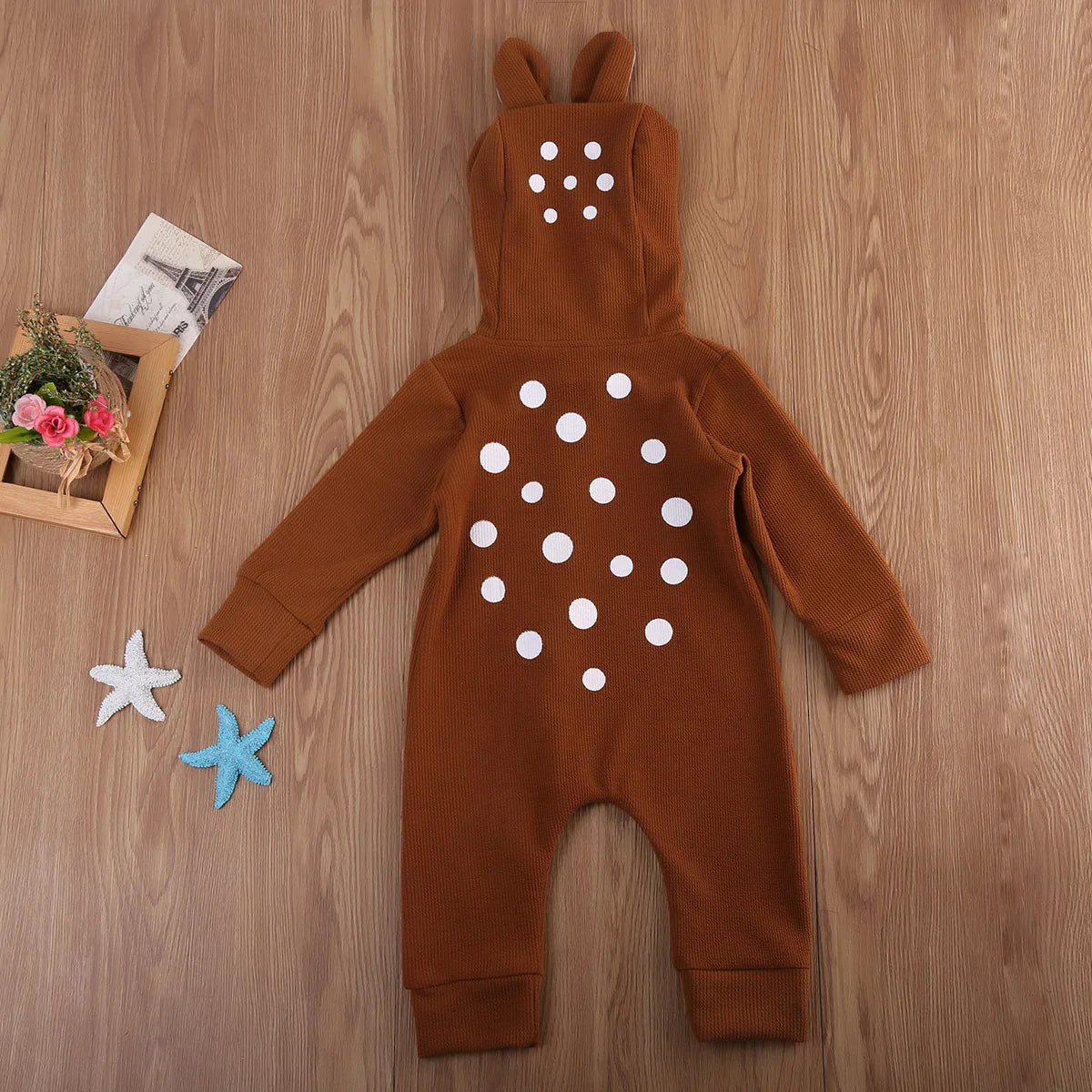 Baby Deer Hooded Jumpsuit - # BA	AA21110012
