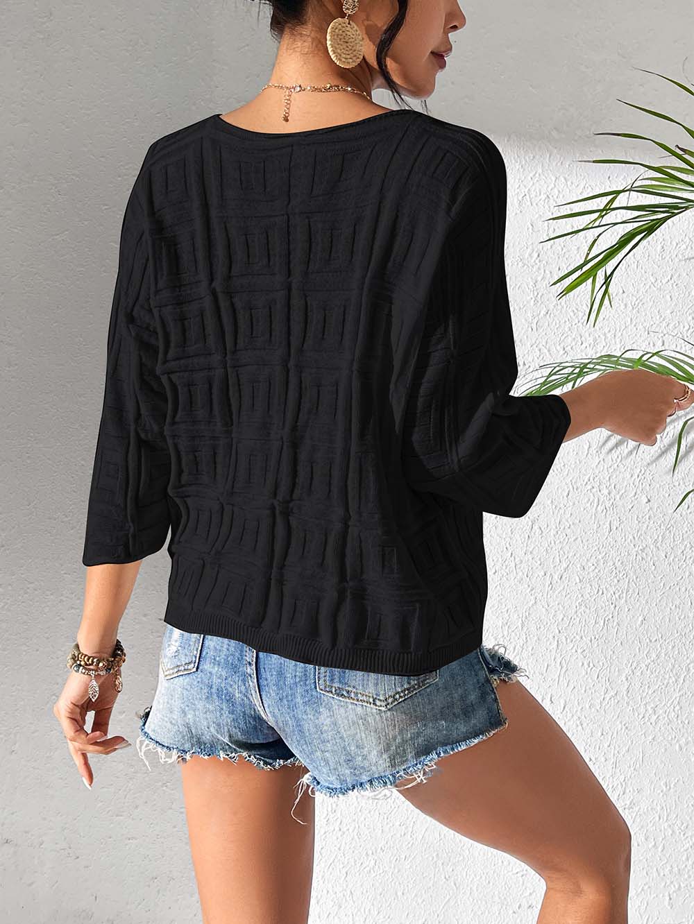 Effortless Loose Fit V-Neck Knit | NCS