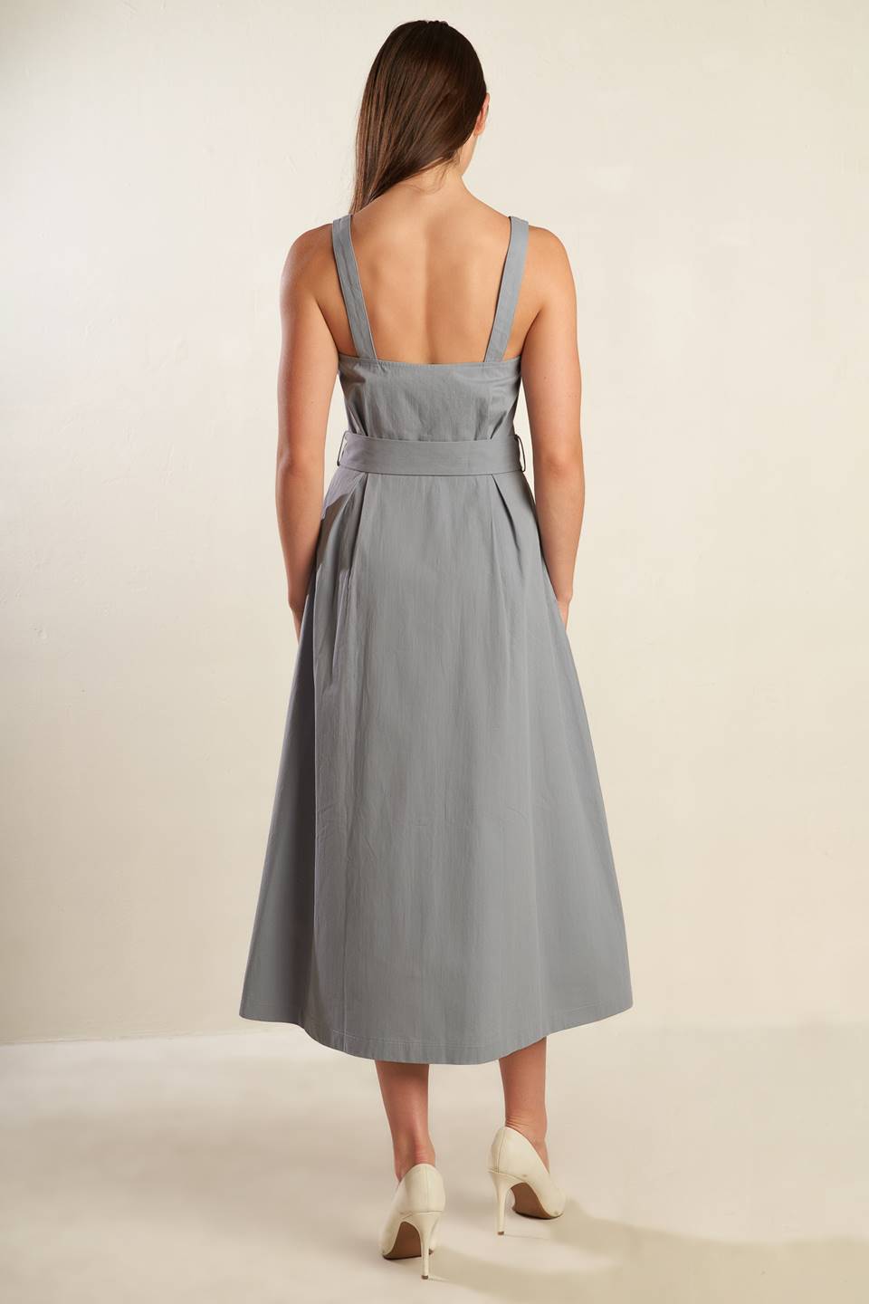 CALIFORNIA DREAMING WOVEN MIDI DRESS