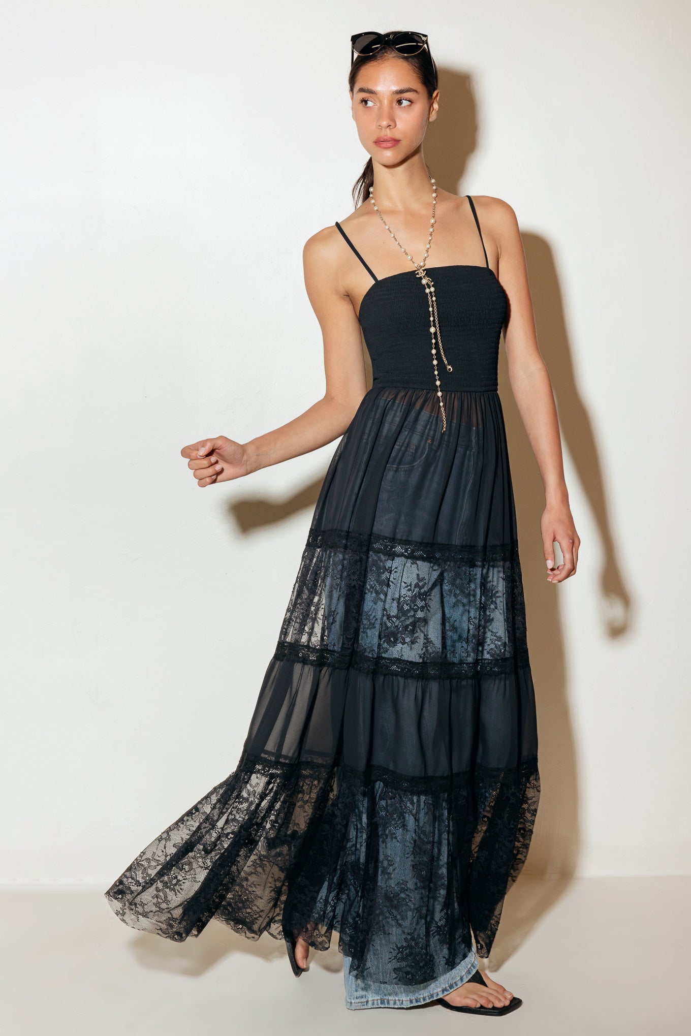 REMARKBLE ENTRANCE STRAP MAXI TOP