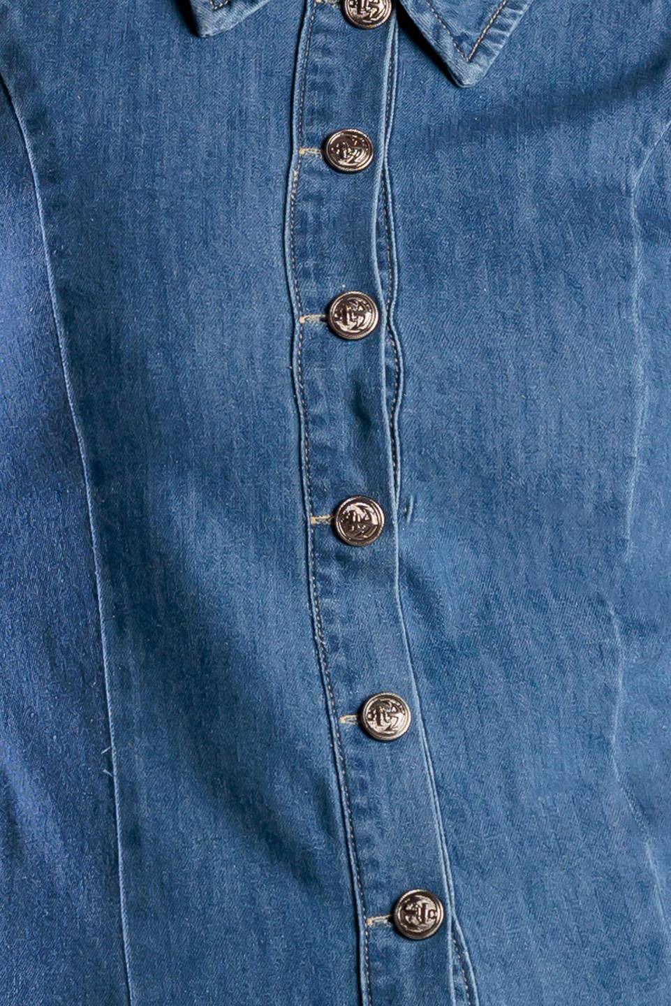 WHERE I WANT TO BE DENIM MINI DRESS