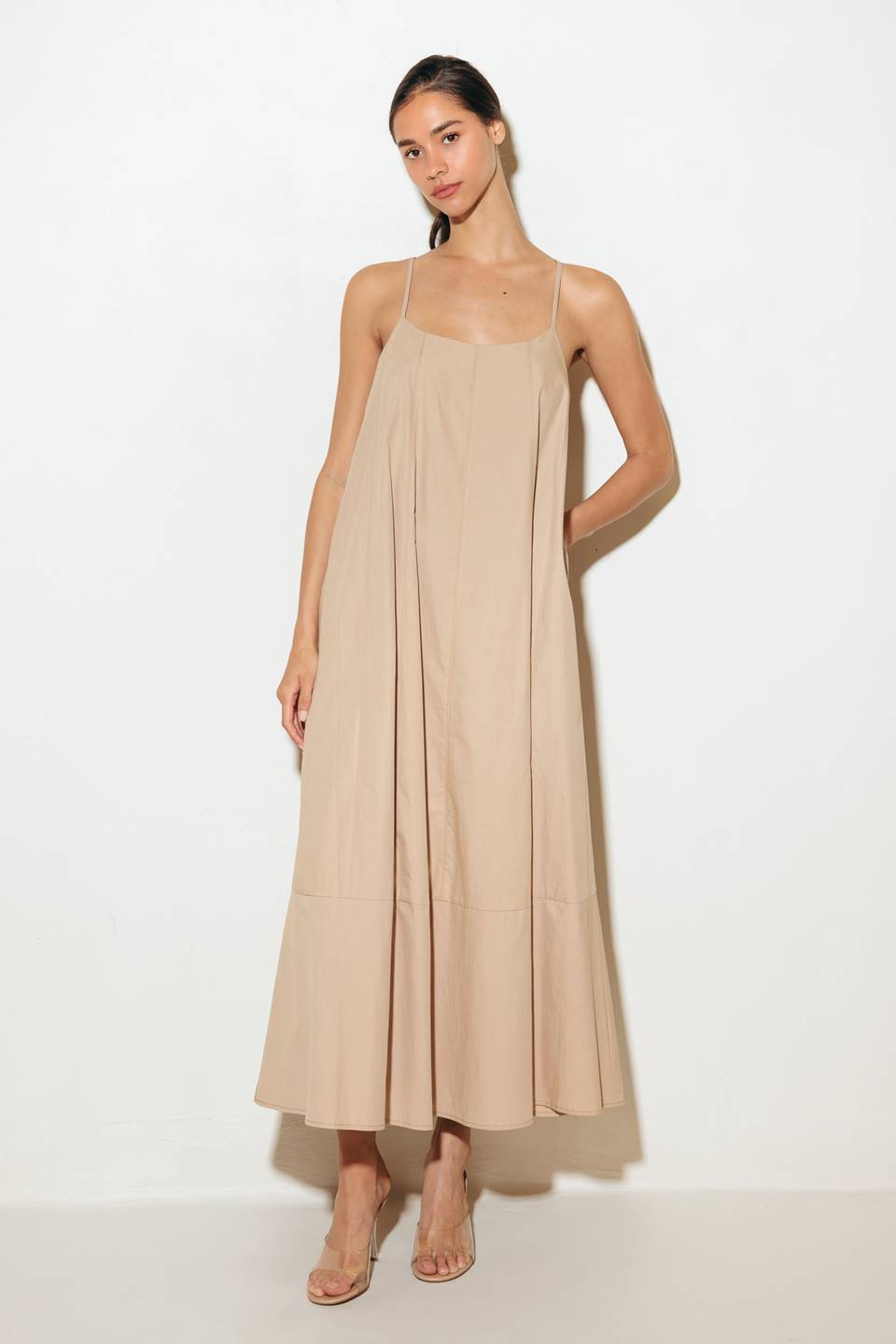 DAISY LANE WOVEN MIDI TENT DRESS