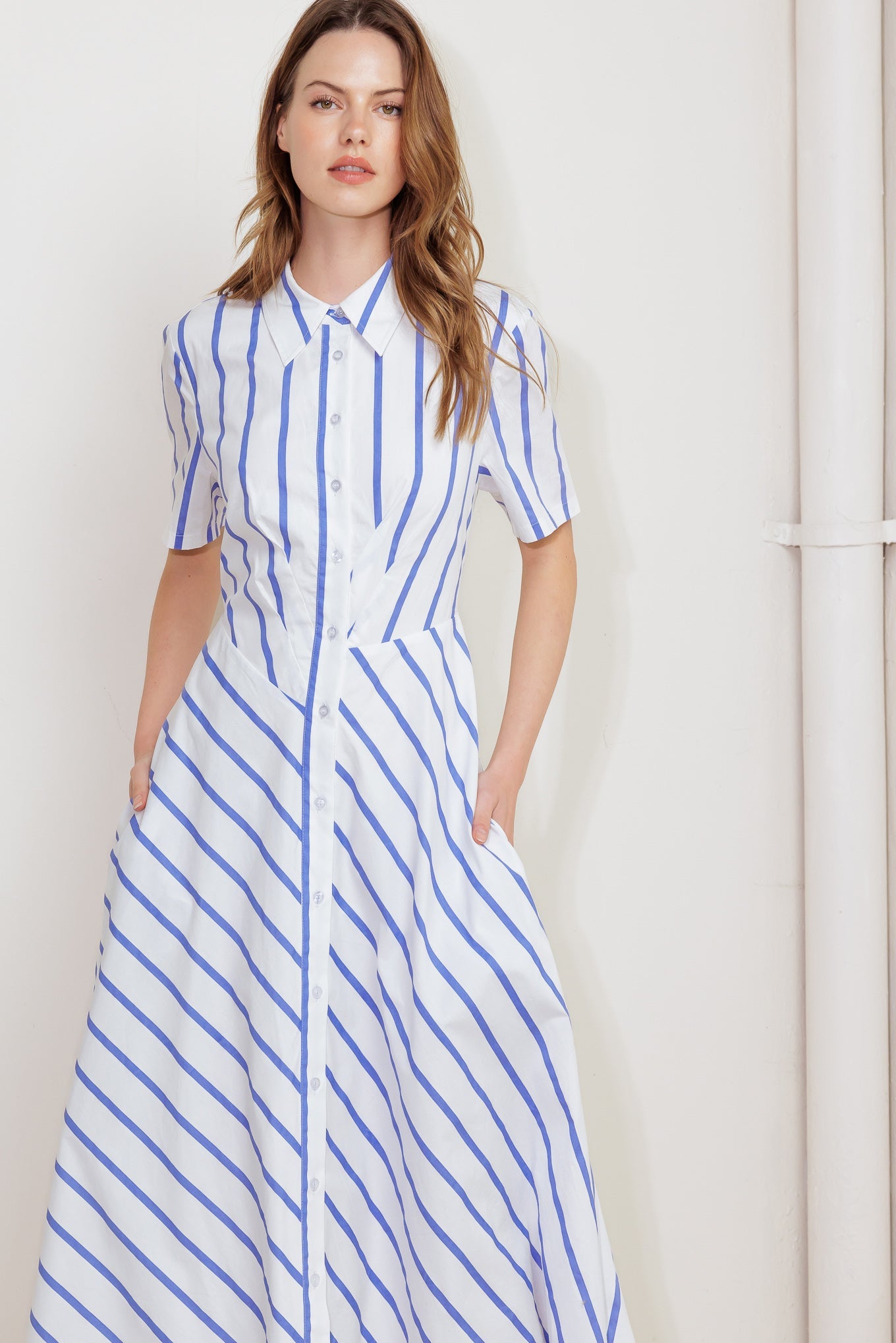 YOU HAD ME AT WOVEN MIDI DRESS