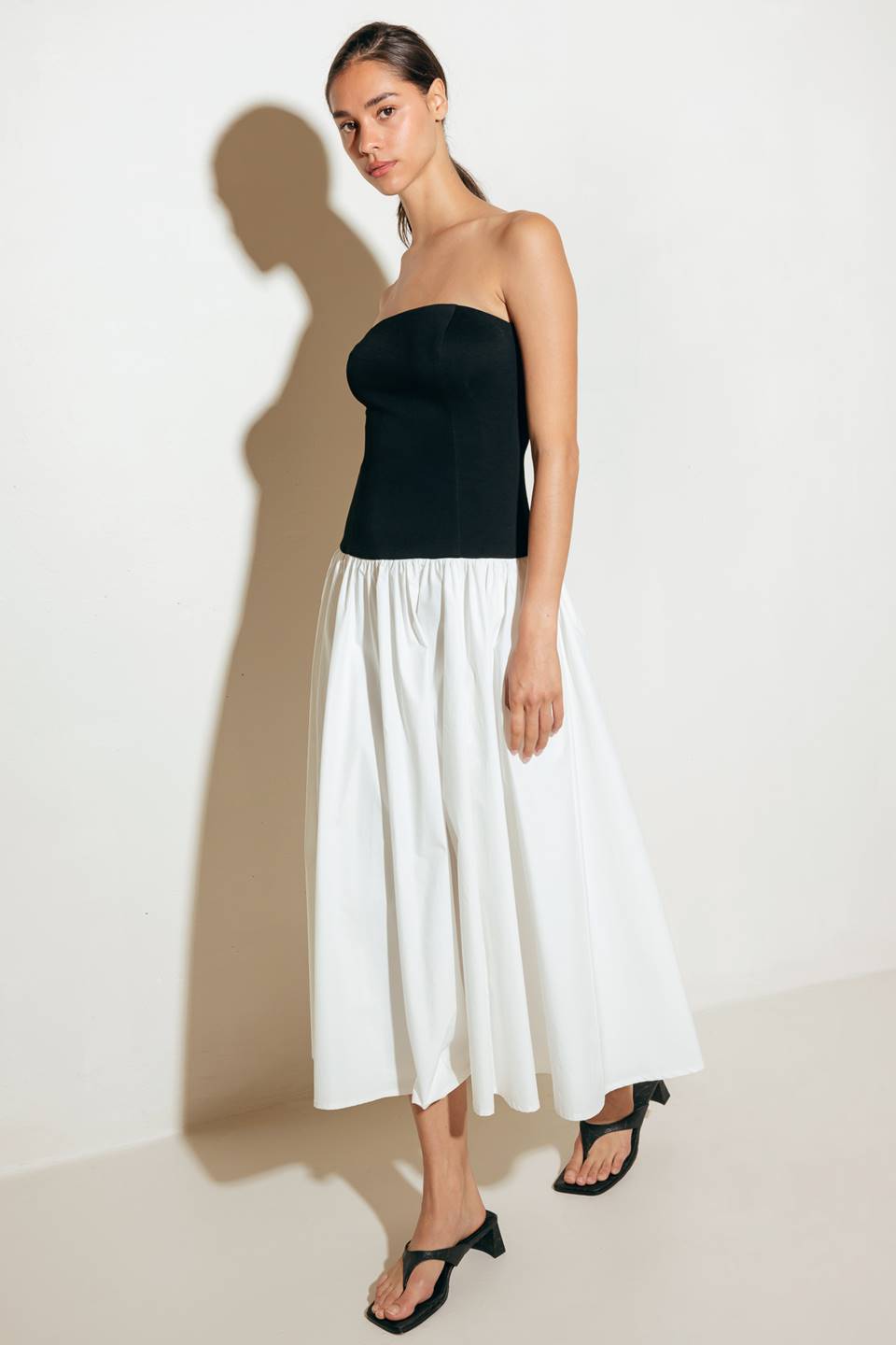 SHIFT STUDIO SOLID MIDI DRESS