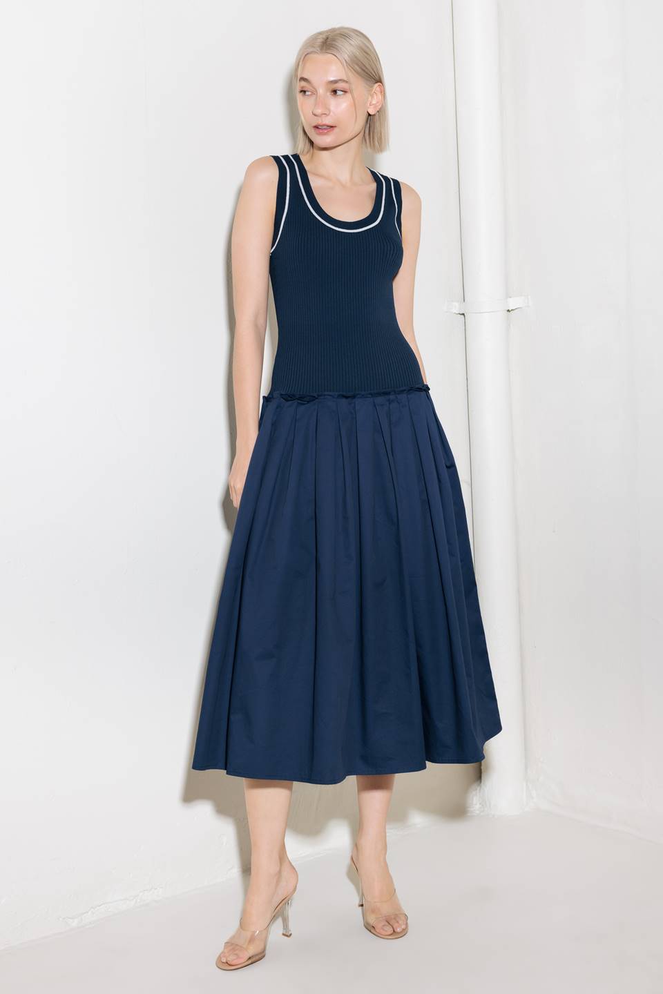 CELEBRATE EVERYDAY NAVY DRESS