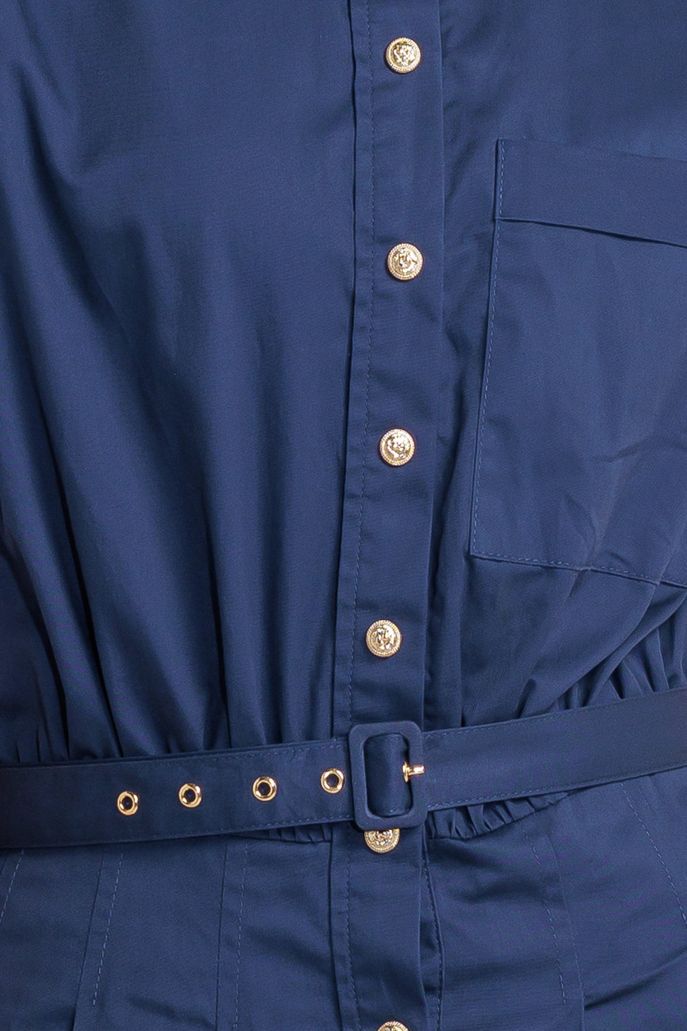 CINCHED COUTURE WOVEN MIDI DRESS