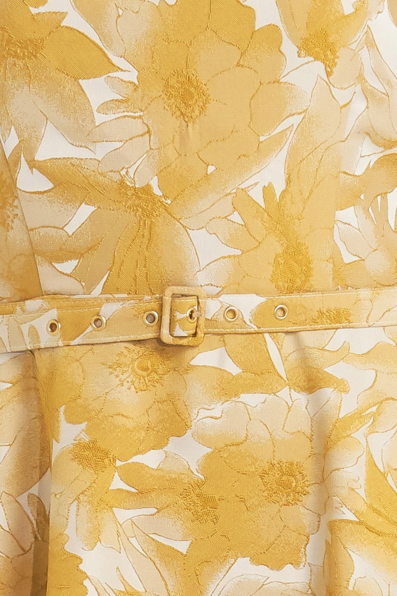 VERA BLOOM JACQUARD MIDI DRESS