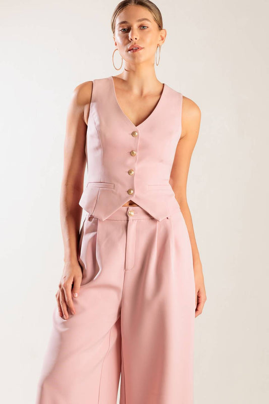 IN MY OWN WORLD WOVEN VEST