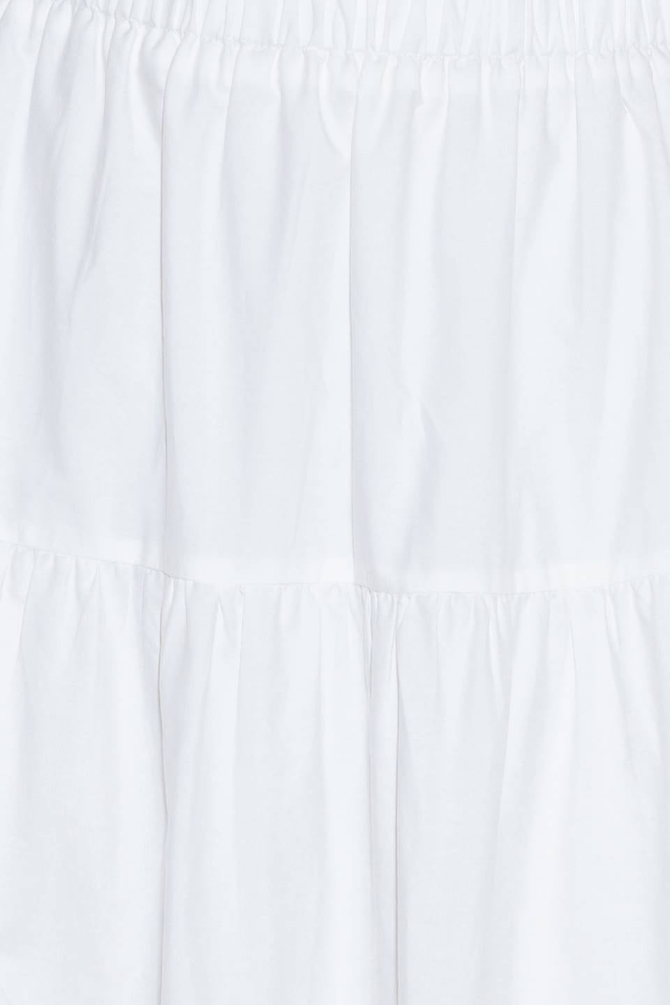 SLOW DOWN IN WHITE WOVEN MAXI SKIRT