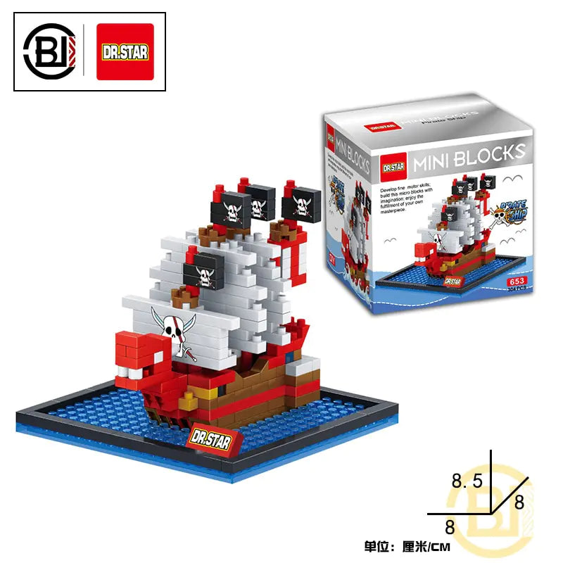 Pirate Ship Series Building Game Toys - # BOT&G522510002