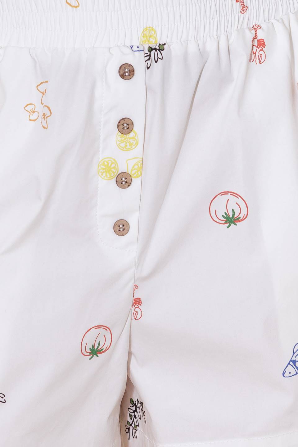 AFTER HOURS WHITE WOVEN SHORTS