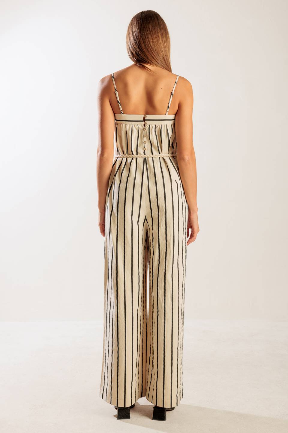 JUST THE BEGINNING WOVEN JUMPSUIT