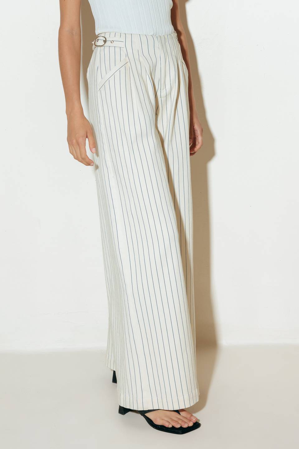 COFFEE RUN STRIPED WOVEN PANTS
