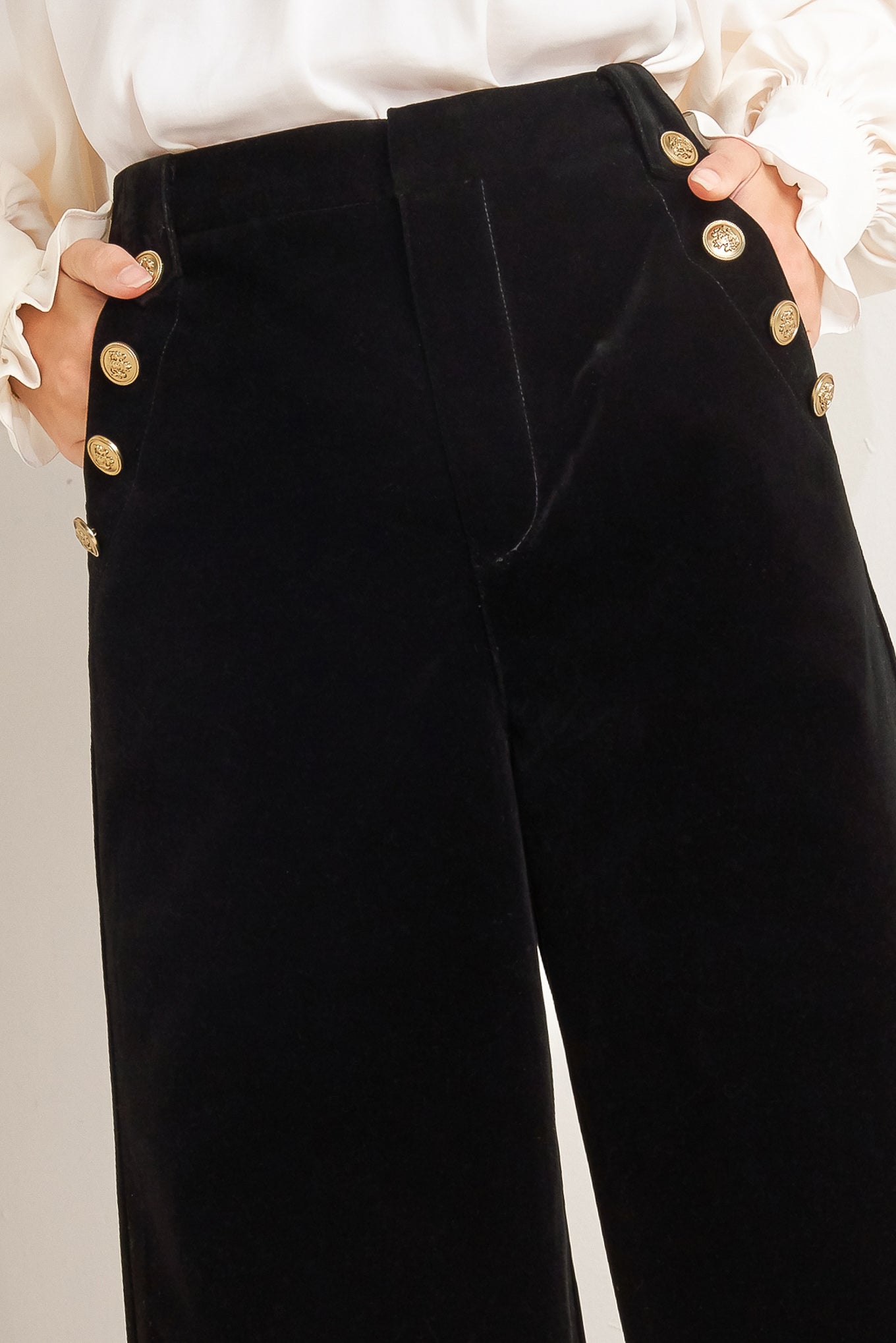MIDNIGHT VELVET BONDED PANTS