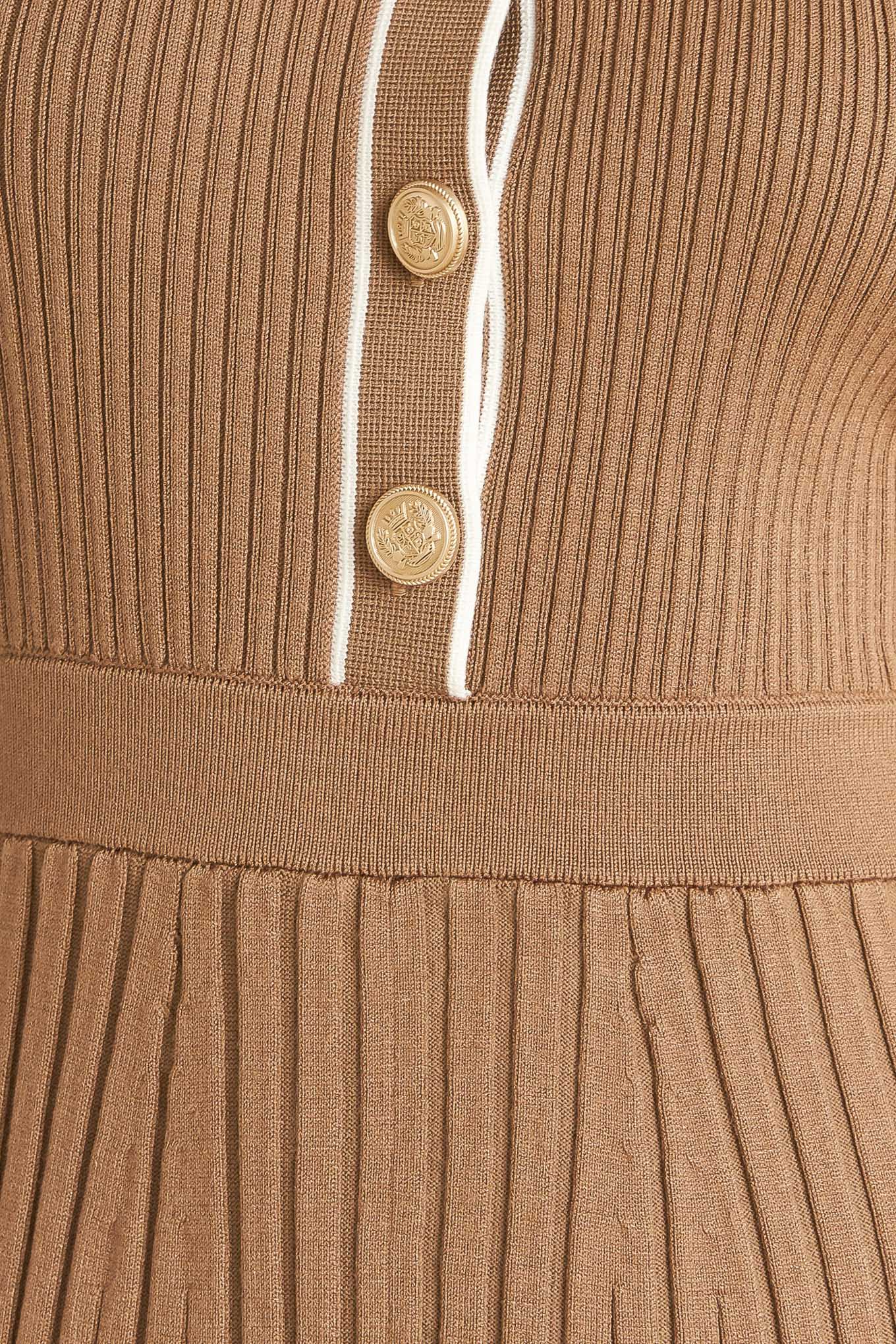 PARISIAN INSPIRED STYLE SWEATER KNIT MIDI DRESS