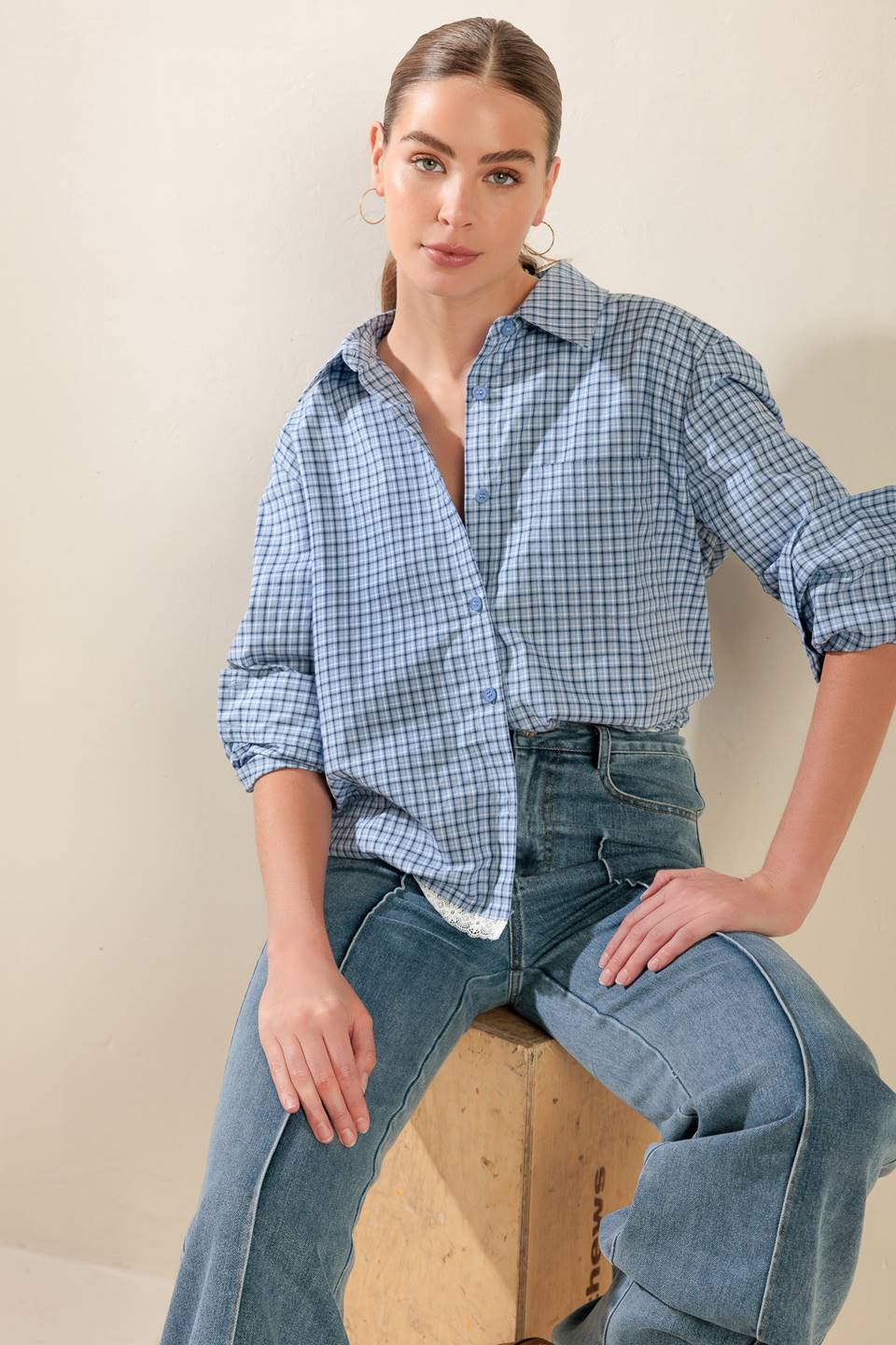 AWAITING LOVE WOVEN TOP