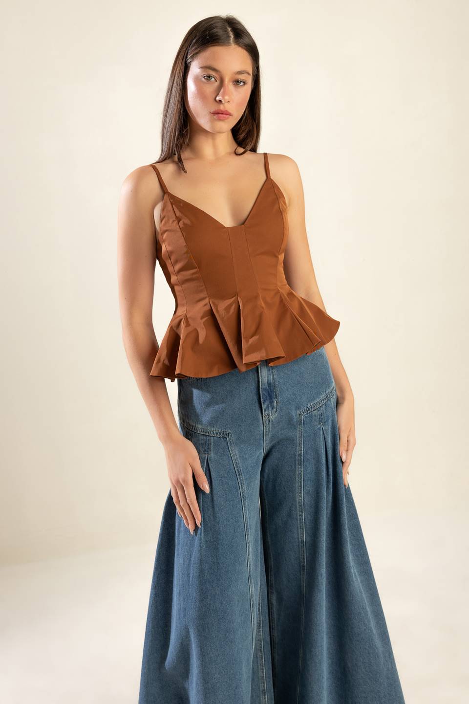 IT'S PERFECT TIMING WOVEN CAMI TOP