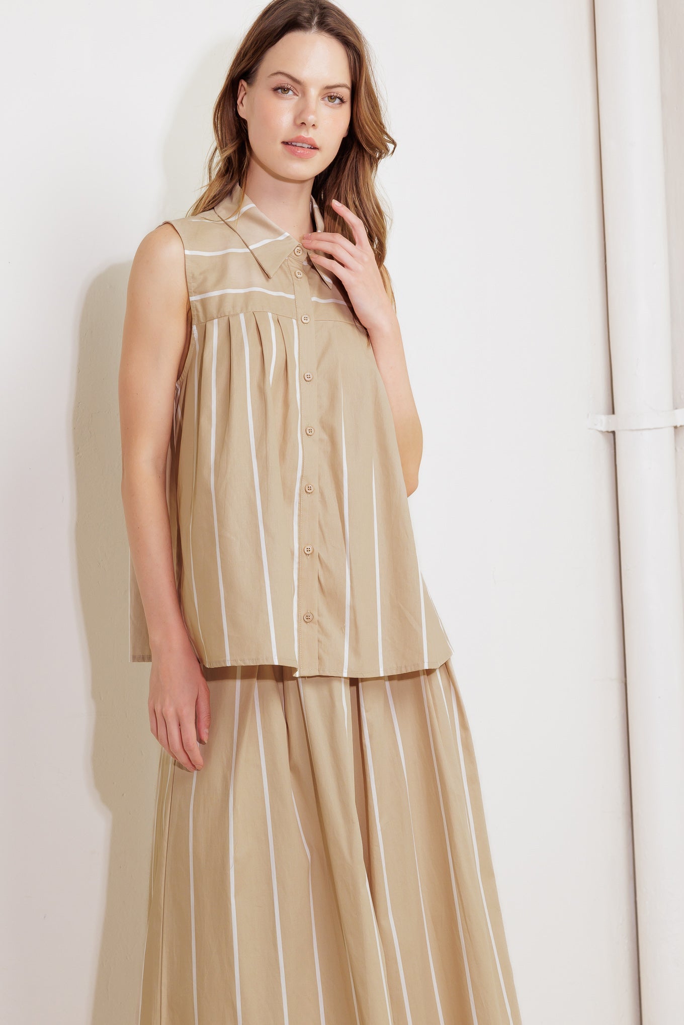 SOMEWHERE TO BE WOVEN TOP