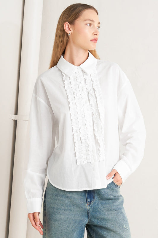 MODERN MUSE WOVEN TOP