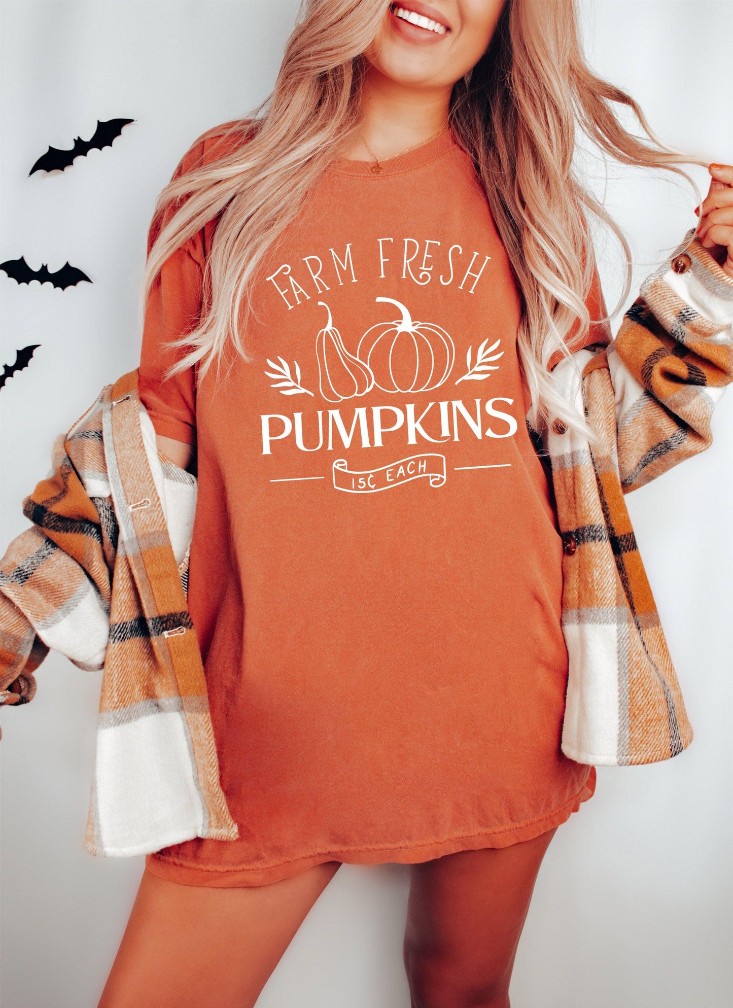 Farm Fresh Pumpkins Fall Comfort Colors T Shirt