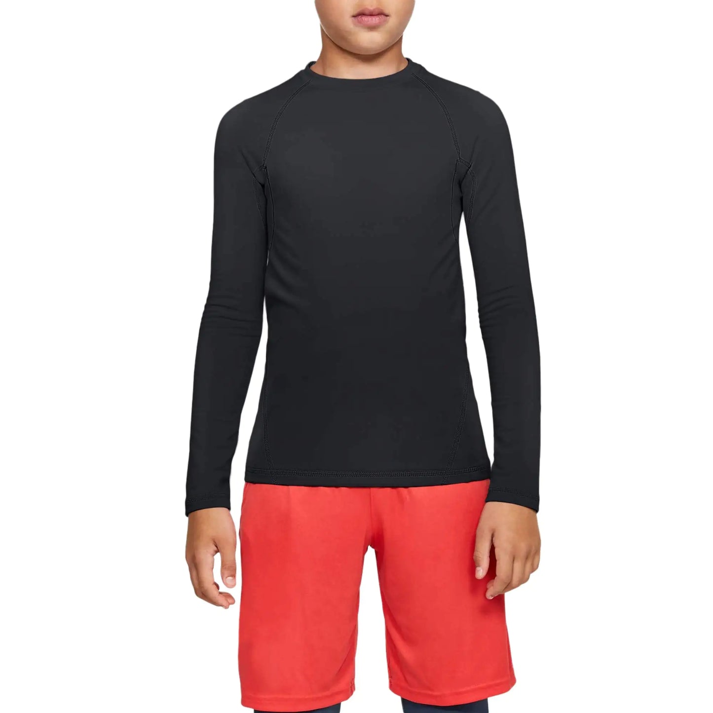 TELALEO 4, 3, 2, 5/1 Pack Boys' Girls' Compression Shirts Youth Long Sleeve Undershirt Sports Moisture Wicking Baselayer X-Large 3black - # BOAA13110001