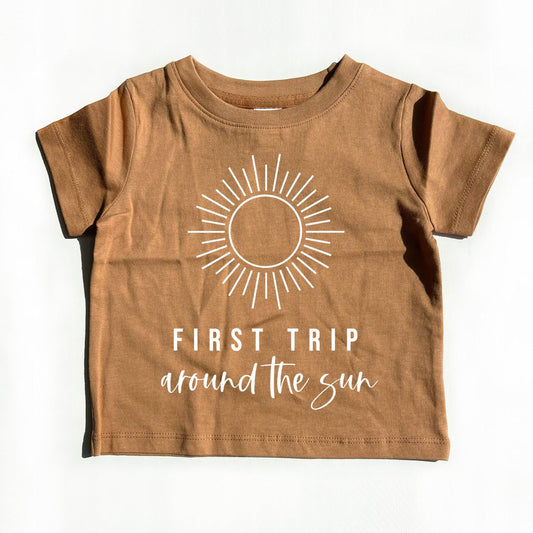 First Trip Around The Sun Organic Cotton Kids Tee