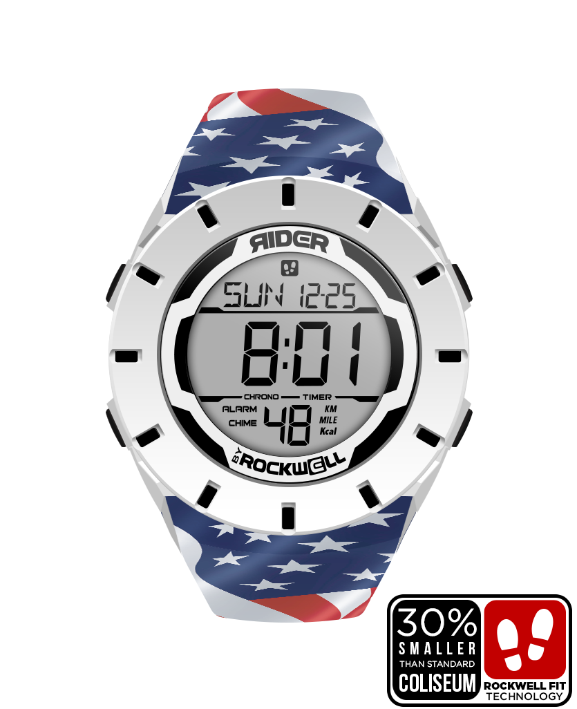 Coliseum Fit™ Forum - Patriot Edition (White/Black) Watch