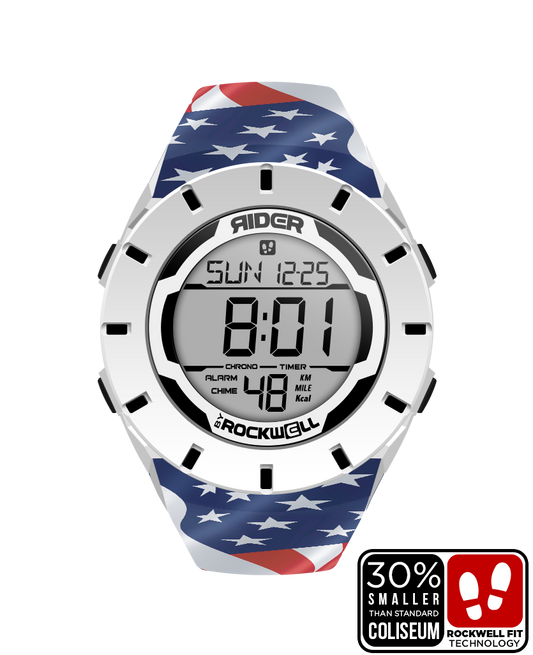 Coliseum Fit™ Forum - Patriot Edition (White/Black) Watch