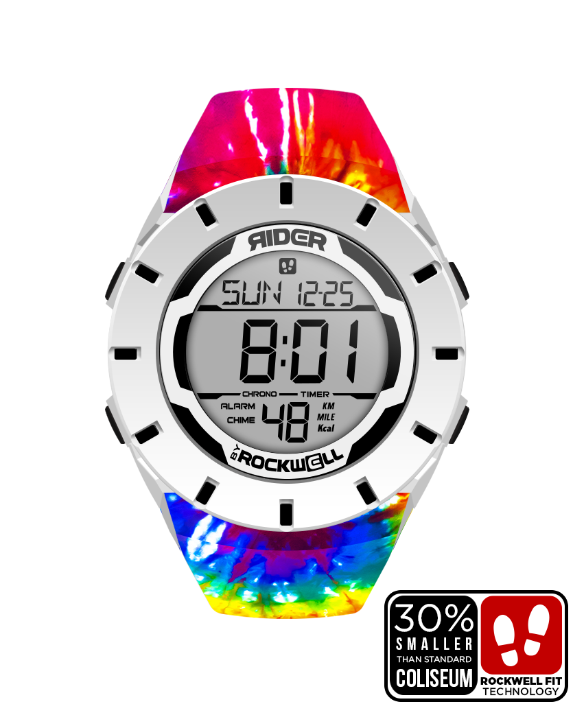 Coliseum Fit™ Forum - Samadelic Tie-Dye Edition (White/Black) Watch