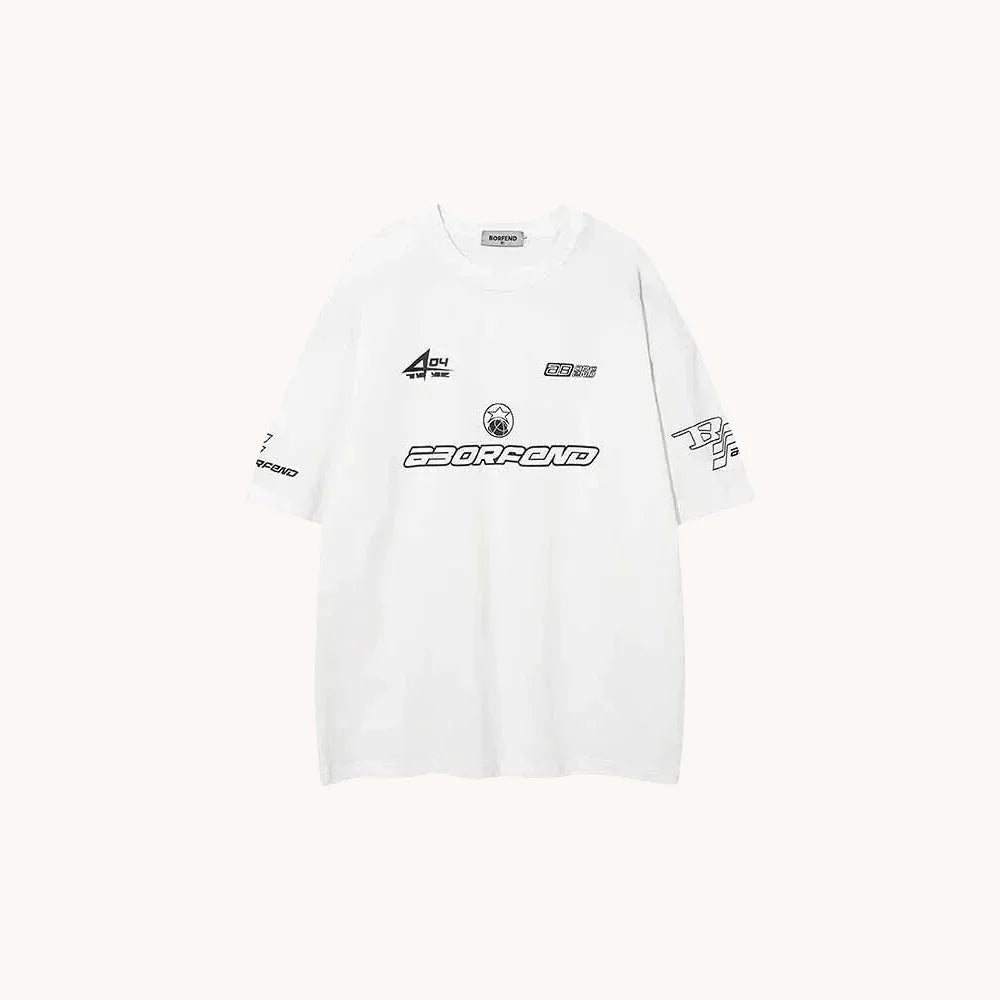 Racing Jersey Style T-Shirt - # BOAA13510027