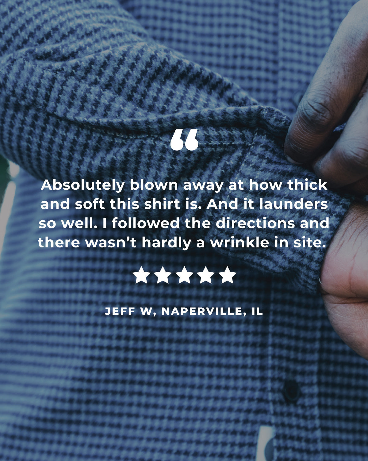 Grand Flannel, Dark Blue Mini Check