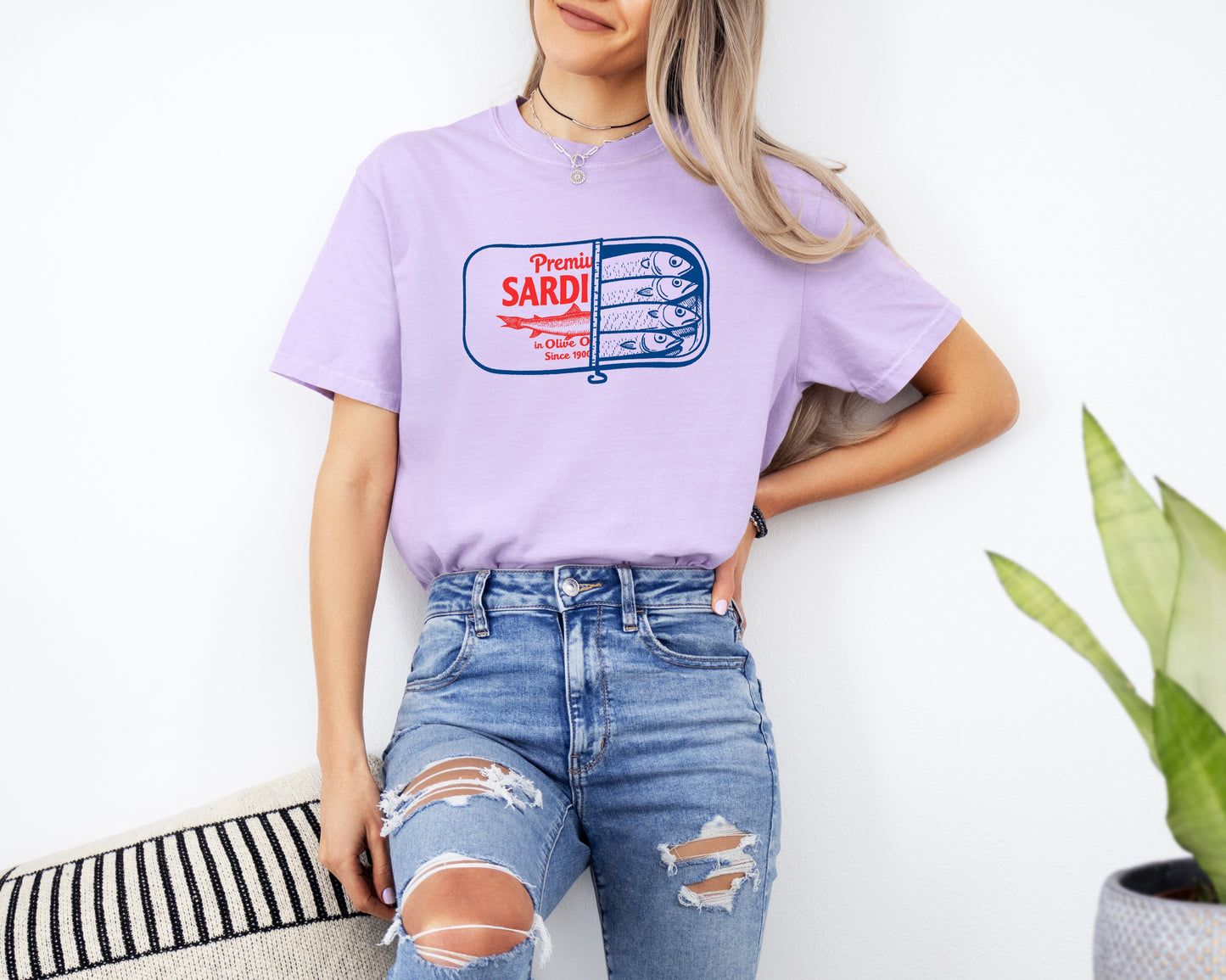 Sardines Salmon Fish Nature Camping Hiking Comfort Colors T Shirt (Can)