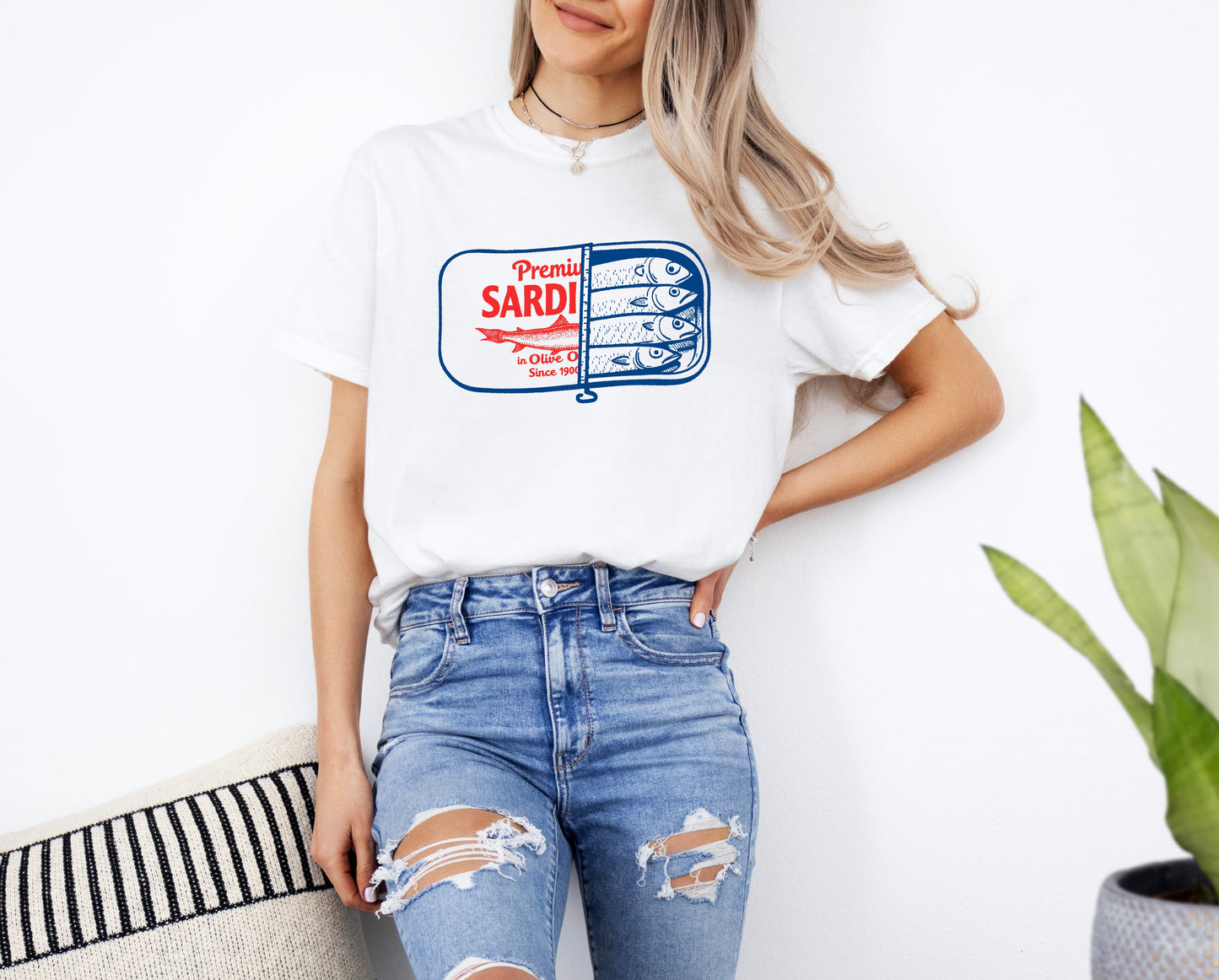 Sardines Salmon Fish Nature Camping Hiking Comfort Colors T Shirt (Can)